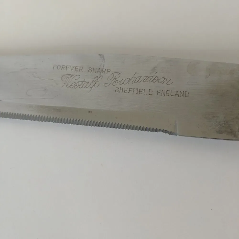 Westall Richardson Forever Sharp Sheffield England Knife Gold Bakelite Handle